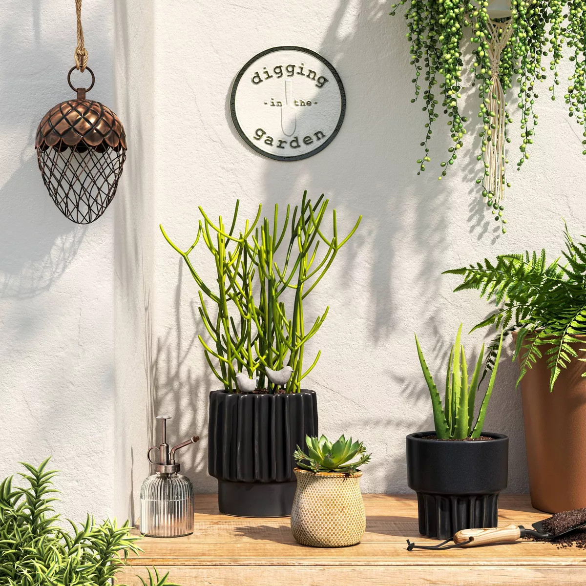 Indoor/Outdoor Glass Plant Mister with Plastic Pump - Threshold™: Leakproof Watering Spritzer, ... | Target