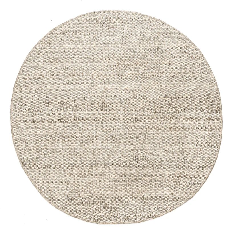 Helton Farmhouse Handmade Flatweave Jute/Cotton Beige Rug | Wayfair North America