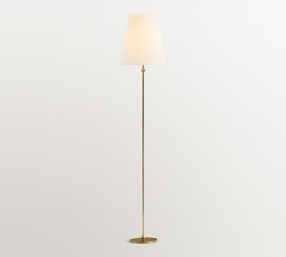 Palmer Metal 66"" Floor Lamp, Vintage Brass | Pottery Barn (US)