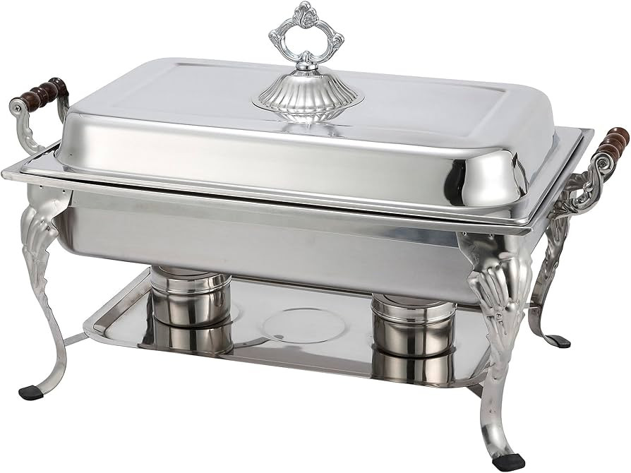 Winco Full Rectangular Crown Chafer, 8-Quart, Stainless Steel | Amazon (US)
