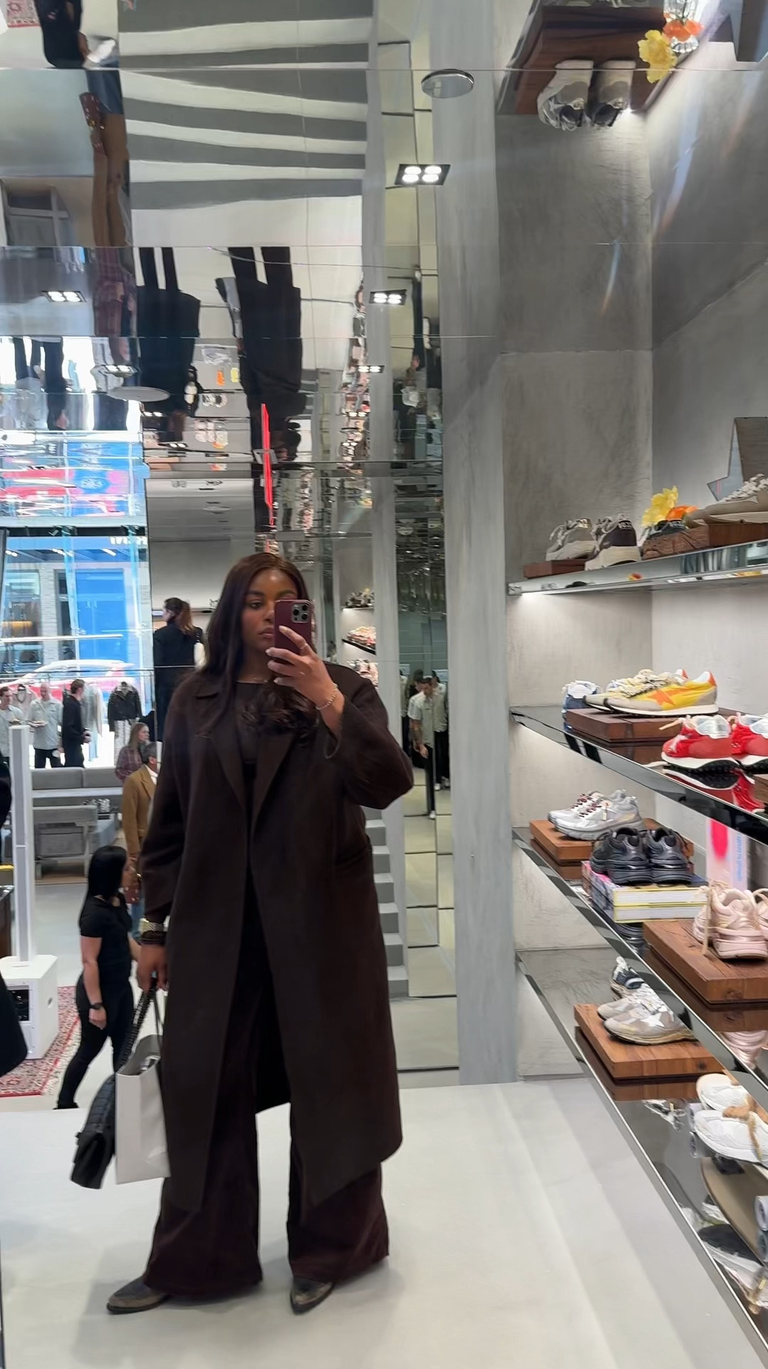 Winter to spring transition outfit wearing all chocolate brown! Layering with a long brown coat, sheer long sleeve top, corduroy pants. This chic, neutral outfit is perfect for work, happy hour, and beyond! Linking similar styles below! … For more links to outdoor furniture, abercrombie.com wedding guest, wedding guest dress, easter dress, watchnow, kathleen post, easter, sisterstudio, vacation outfits, spring fashion, follow me on LTK! ✨


#LTKStyleTip #LTKWatchNow #LTKWorkwear