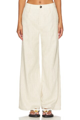 SNDYS Hale Linen Pants in Natural from Revolve.com | Revolve Clothing (Global)