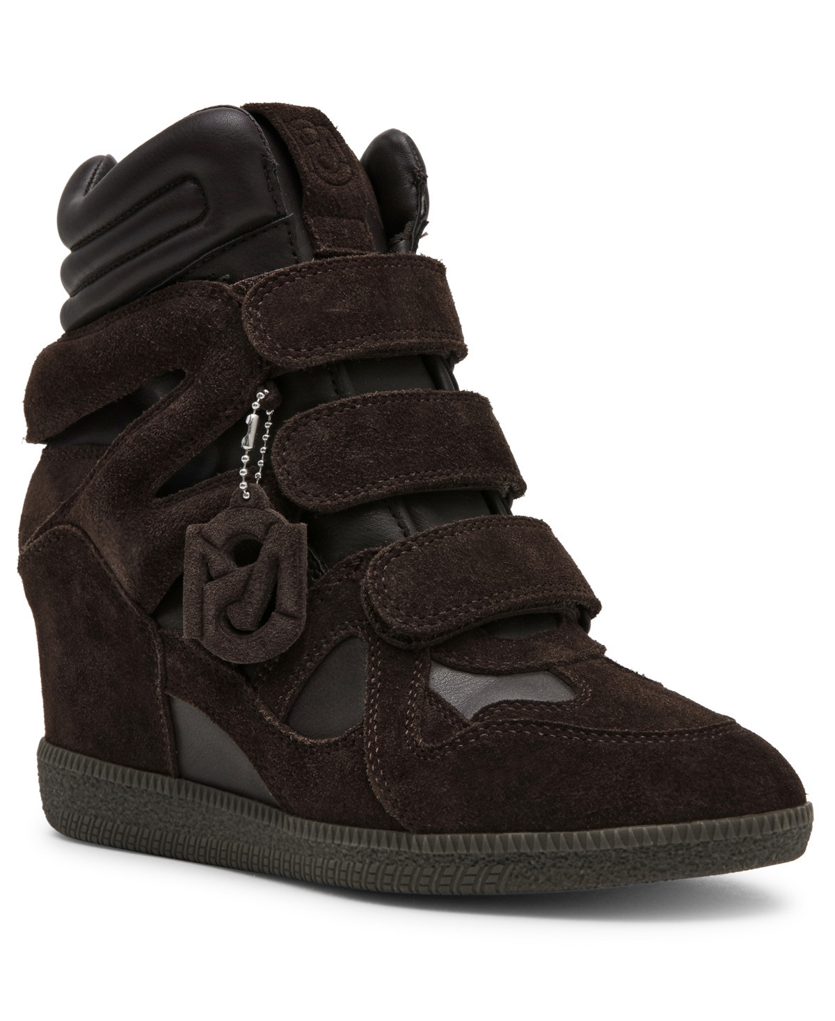Steve Madden Women's Mavis High-Top Lace-Up Wedge Sneakers - Brown Suede | Macy's