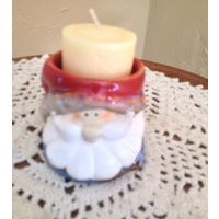 Vintage Adorable Santa Claus Votive Ceramic Holder 2"" Tall | Etsy (US)