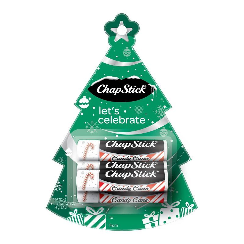Chapstick Holiday Tree Lip Balm - 4ct | Target