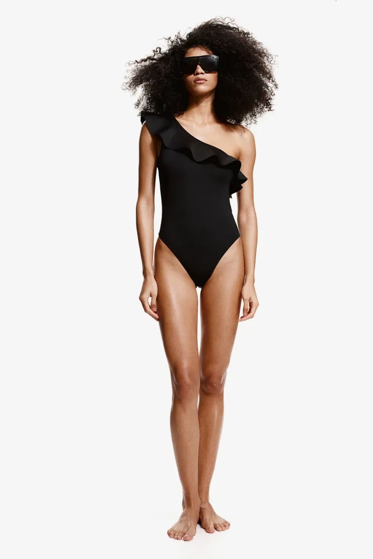 Padded-cup One-shoulder Swimsuit | H&M (US + CA)
