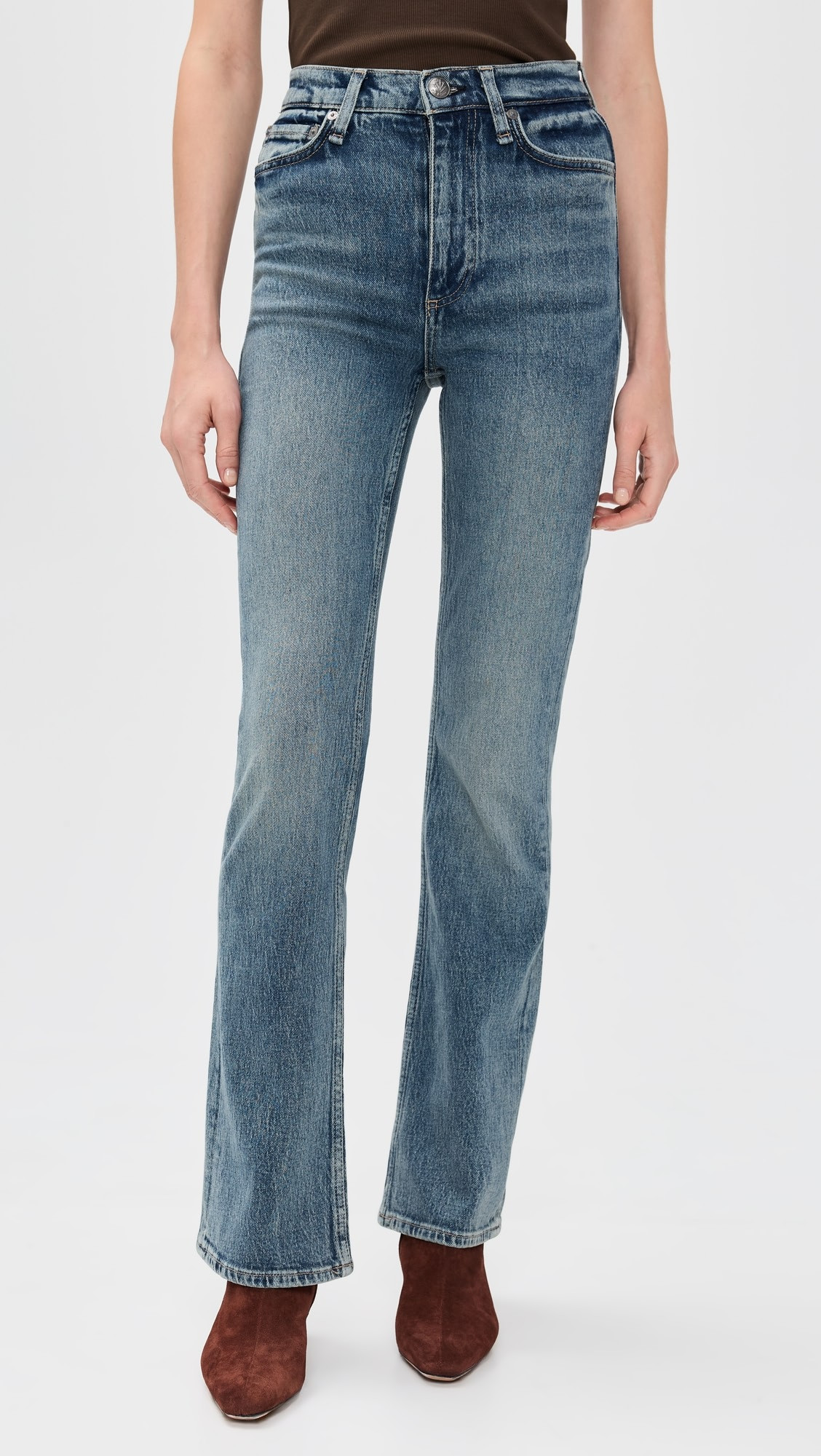 Peyton High Rise Full Length Bootcut Jeans | Shopbop