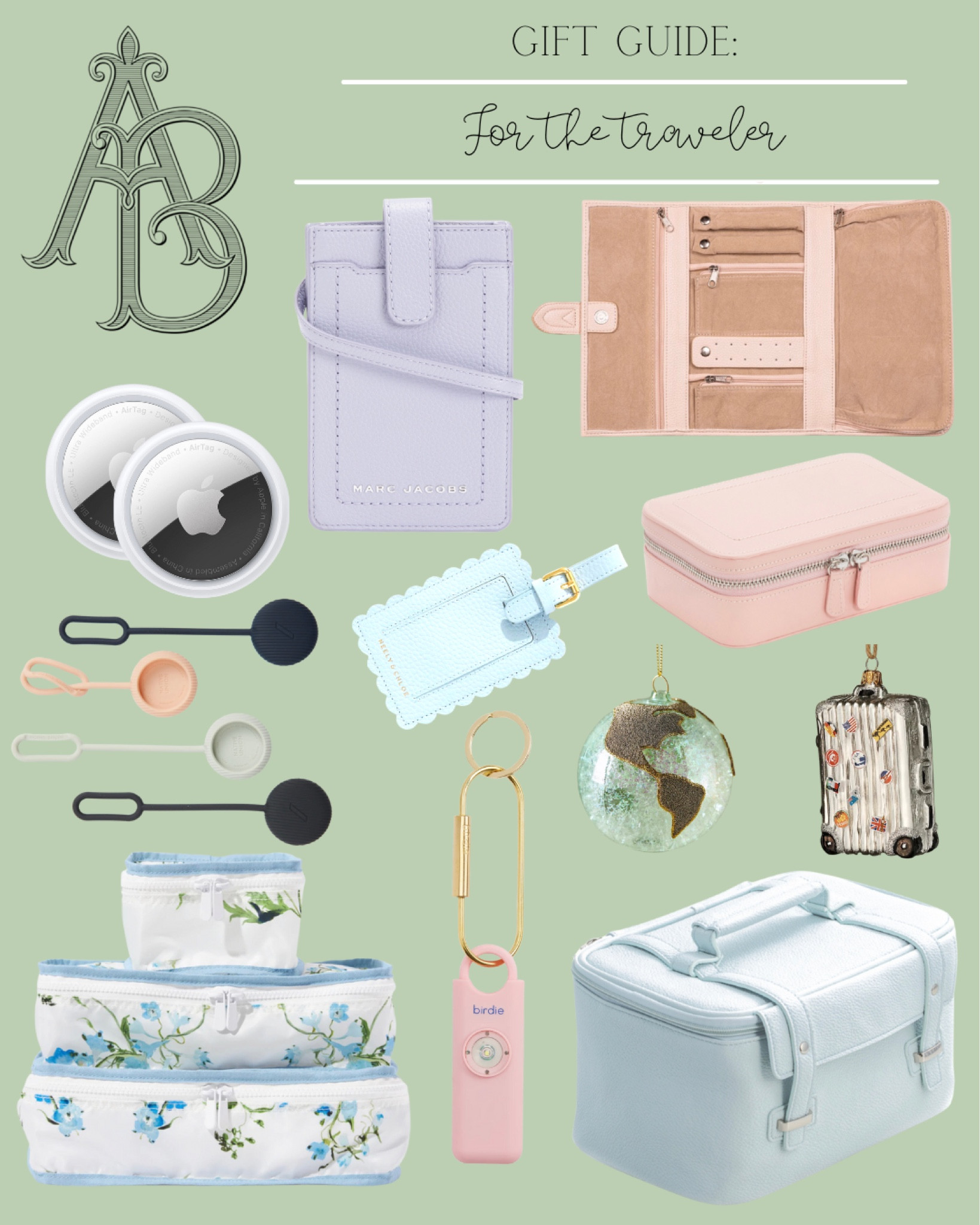 Gift guide for the traveler! 💗

AirTags, AirTag keychain holder, scalloped luggage tag, Neely and Chloe, jewelry organizer, lavender travel crossbody, personal alarm, packing cubes, globe ornament, luggage ornament, GrandMillennial home style, pink Christmas aesthetic, Anthro home finds, Maltese mom, champagne ornament, gift guide, orchids, roses, gifts for her, new traditional home, pastel Christmas, Starbucks frappecino ornament, coffee lover, sprinkles, macarons, Parisian gifts

#LTKGiftGuide #LTKSeasonal #LTKHoliday
