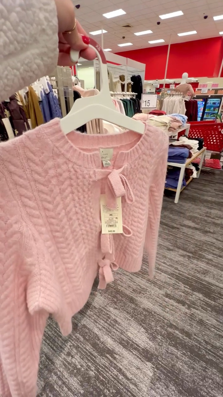 Women's Long Sleeve Bow Cardigan Sweater - A New Day 

Embellished Sweatshirt now available at Target 

#LTKStyleTip #LTKMidsize #LTKHoliday