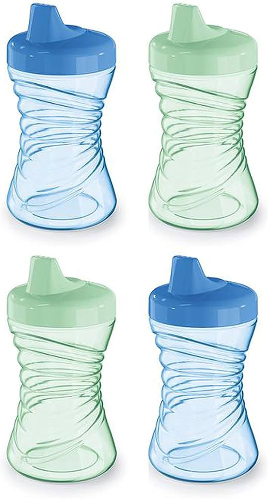 NUK Fun Grips Hard Spout Sippy Cup, 10 oz. | Easy to Hold Toddler Cup, 4pk | Amazon (US)