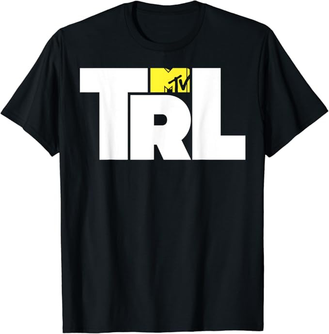 MTV TRL Simple Mid Chest Logo Graphic T-Shirt T-Shirt | Amazon (US)
