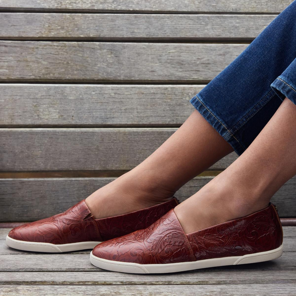 Patricia Nash Lola Slip-On Leather Sneaker | HSN
