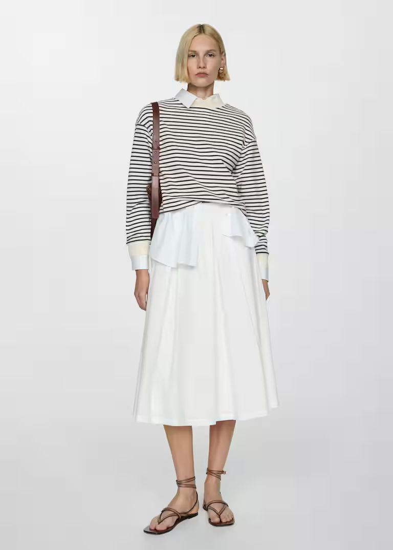 Pleated midi skirt -  Women | Mango USA | MANGO (US)