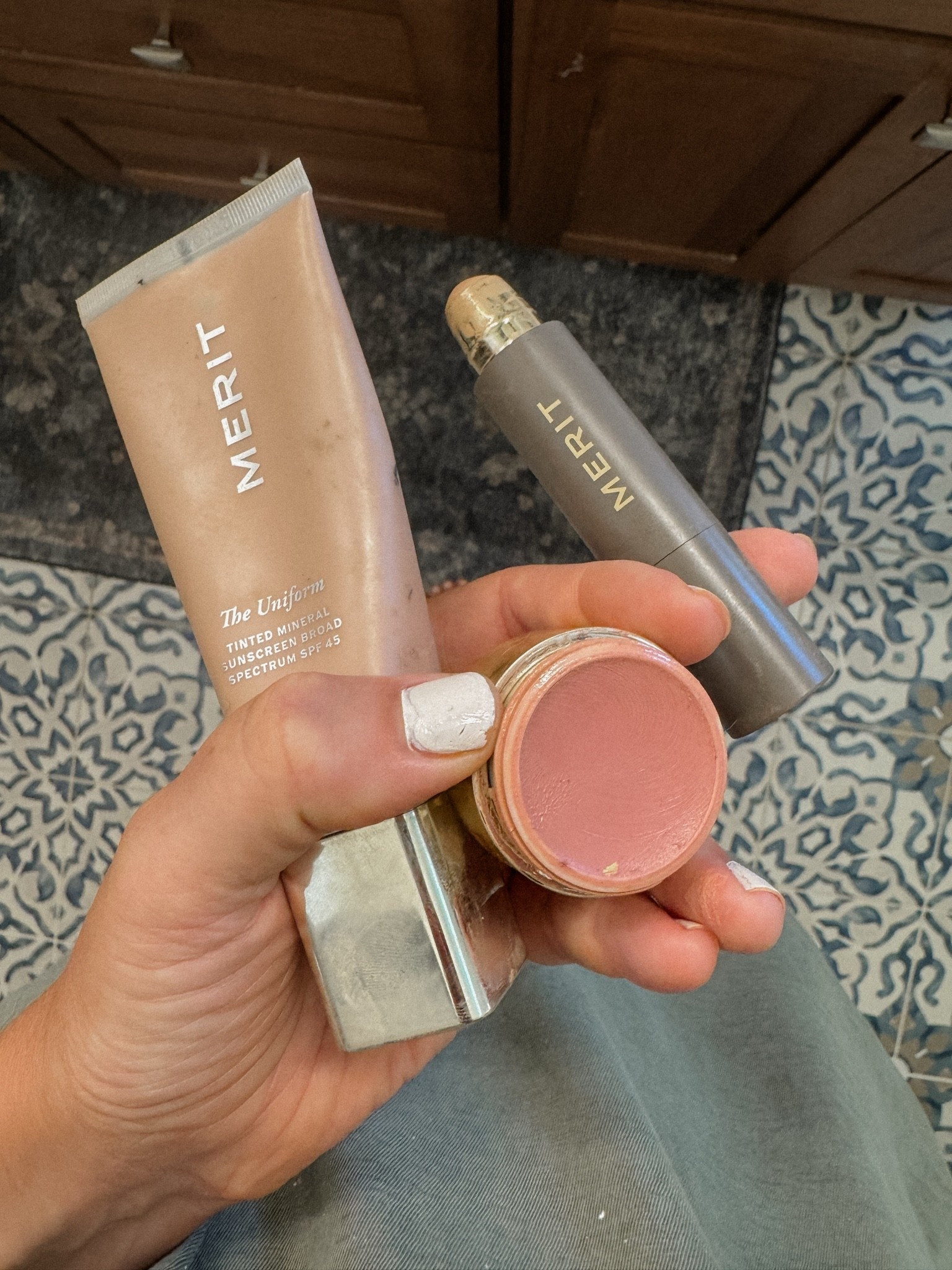My daily go-to Merit products! Loving all of them so much! The Uniform tinted sunscreen is SO good, perfect summery coverage- I use as foundation! The minimalist is what I use for any blemish cover ups and as concealer! And the flush balm in “Beverly hills” is my holy grail blush. 💕🙌🏻 #merit #meritbeauty

#LTKSaleAlert #LTKselfcare #LTKBeauty