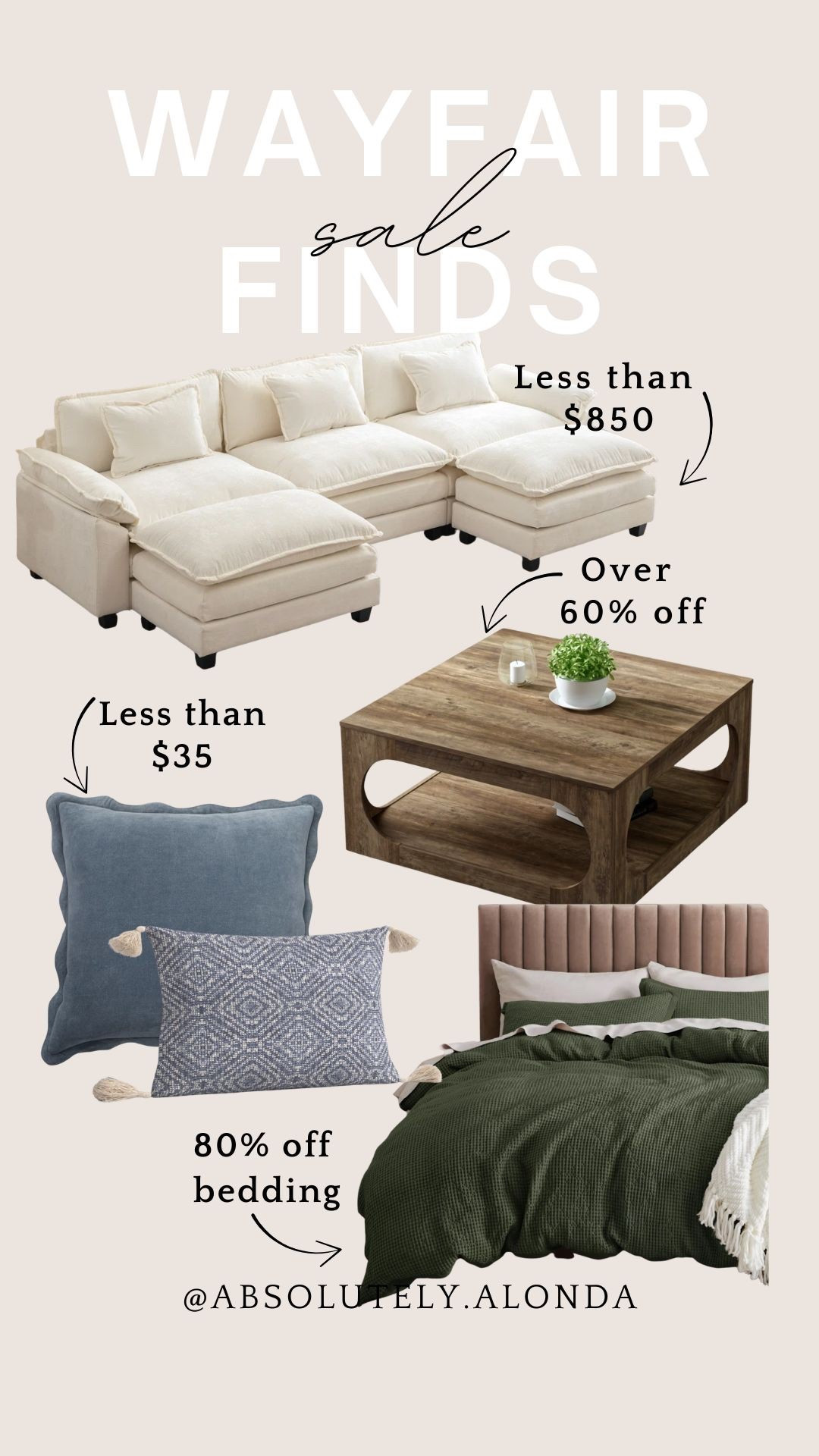 Wayfair’s midseason sale has some amazing deals!!!

Furniture
Bedding
Sofas
Coffee tables
Pillows

#LTKHome #LTKSeasonal #LTKSaleAlert