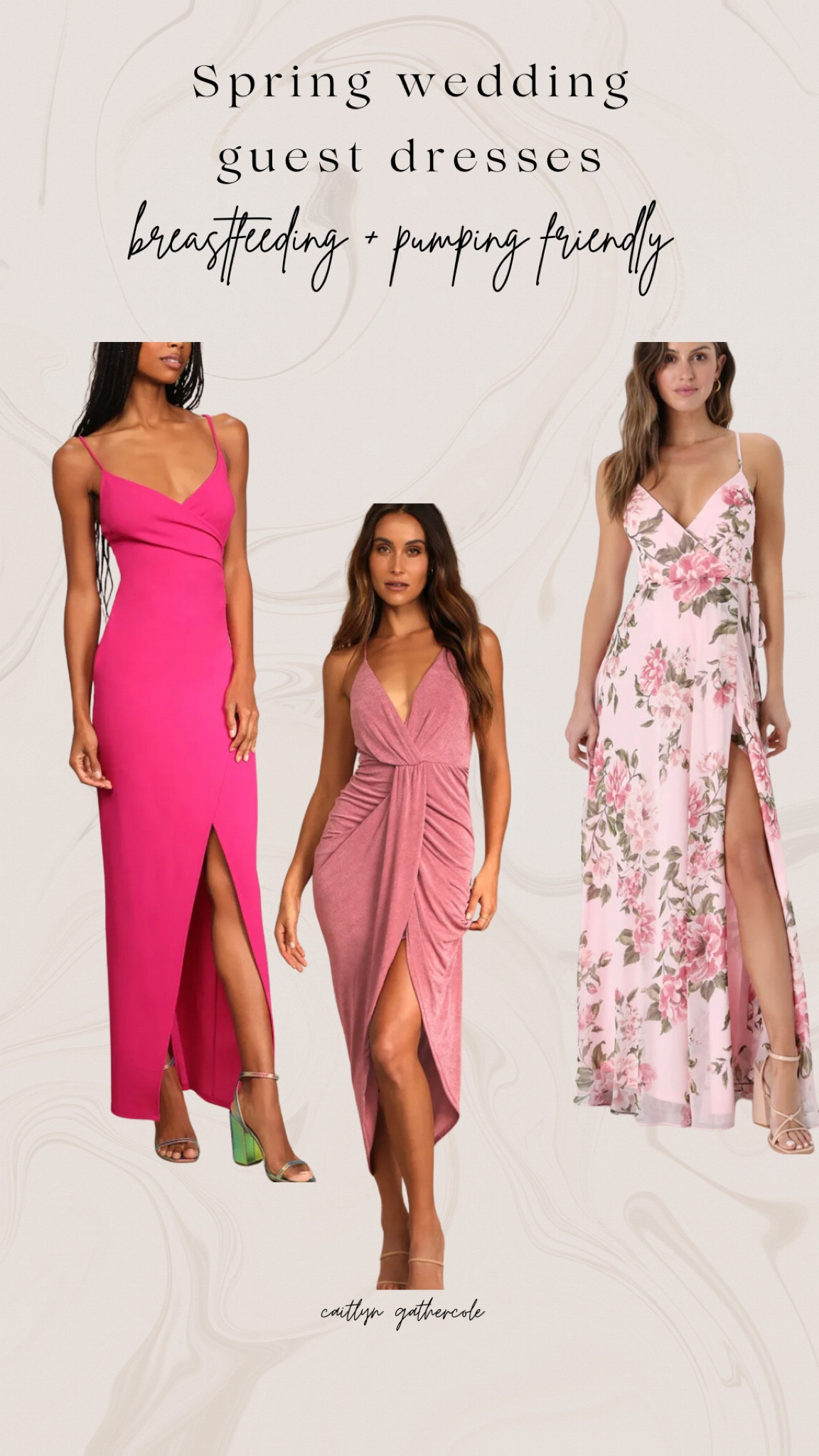 we have a wedding 6.5 weeks after baby is due so starting to look now for outfits I can BF in before I leave & pump on the way home! 

spring wedding. wedding guest outfit. pumping friendly. breastfeeding friendly  