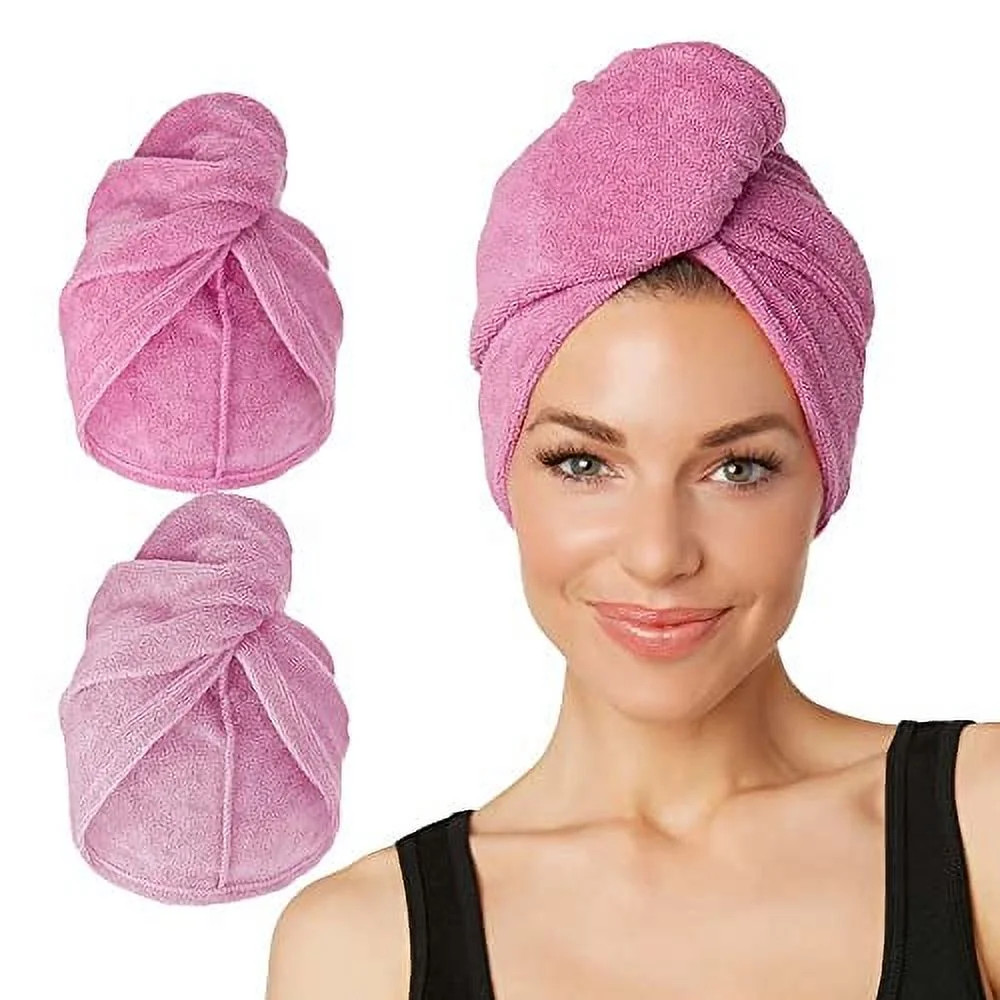 Turbie Twist Microfiber Hair Towel Wrap - The Original Quick Dry, Anti-Frizz Turban Towel for Thi... | Walmart (US)