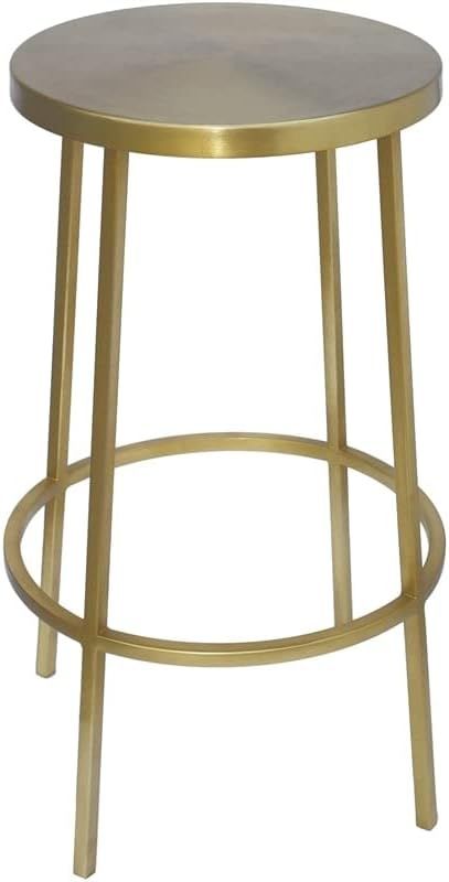 Meridian Furniture 949Gold Tyson Collection Modern | Contemporary Iron Stool, Brushed Gold Finish... | Amazon (US)