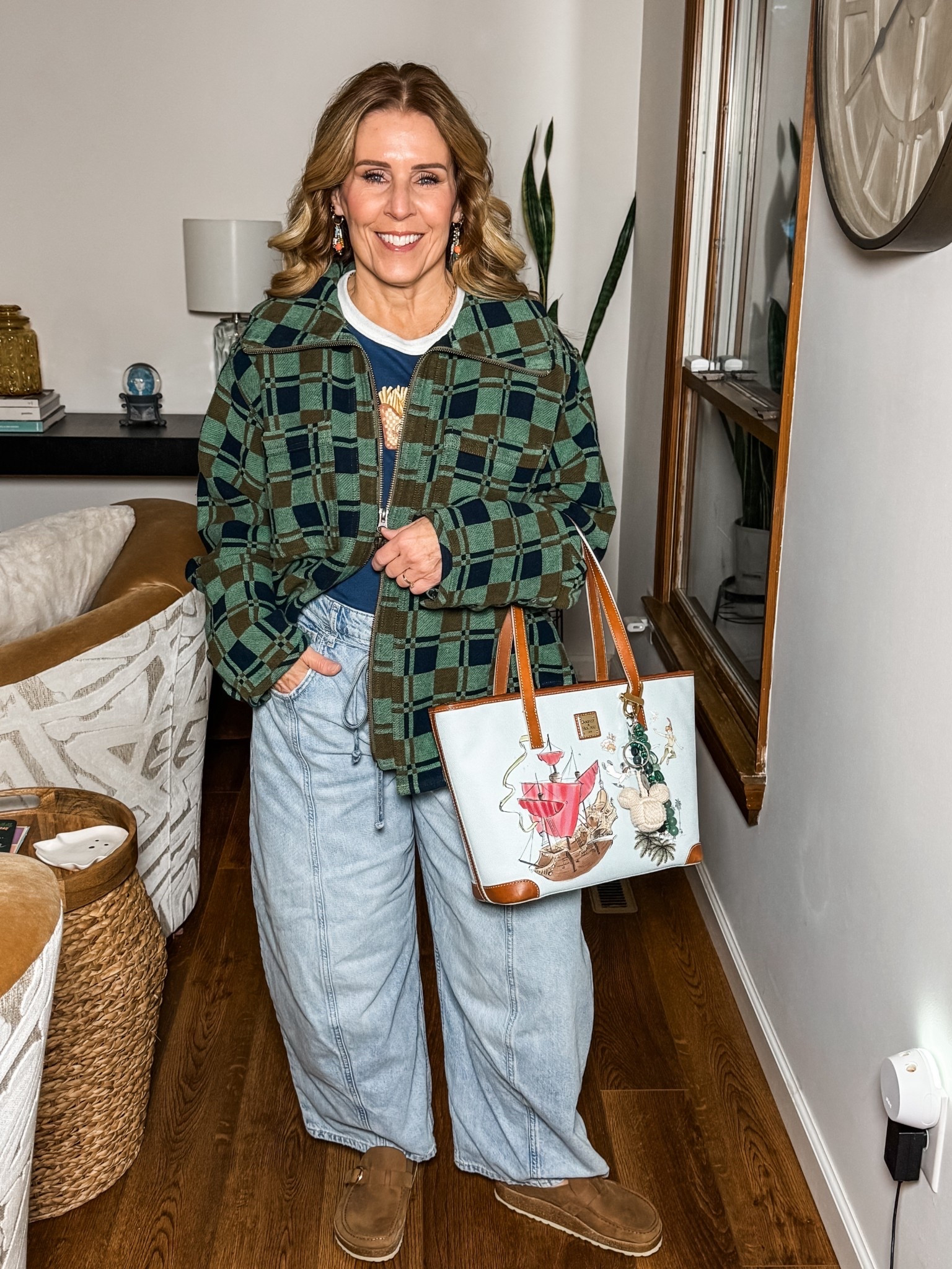 Beautiful shirt from Free People for crisp fall days! Wearing M in top and 10 in jeans…run large. 

#LTKPetite #LTKOver40
