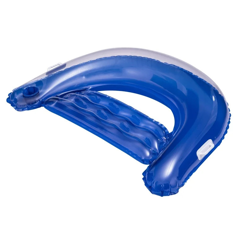 Bluescape Inflatable Comfort Chair Lounge Pool Float, Blue ,Age 14 & up, Unisex | Walmart (US)