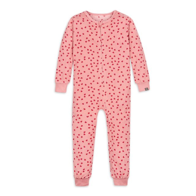 Modern Moments by Gerber Baby and Toddler Unisex Valentine's Day One-Piece Pajama, Sizes 12M-5T | Walmart (US)