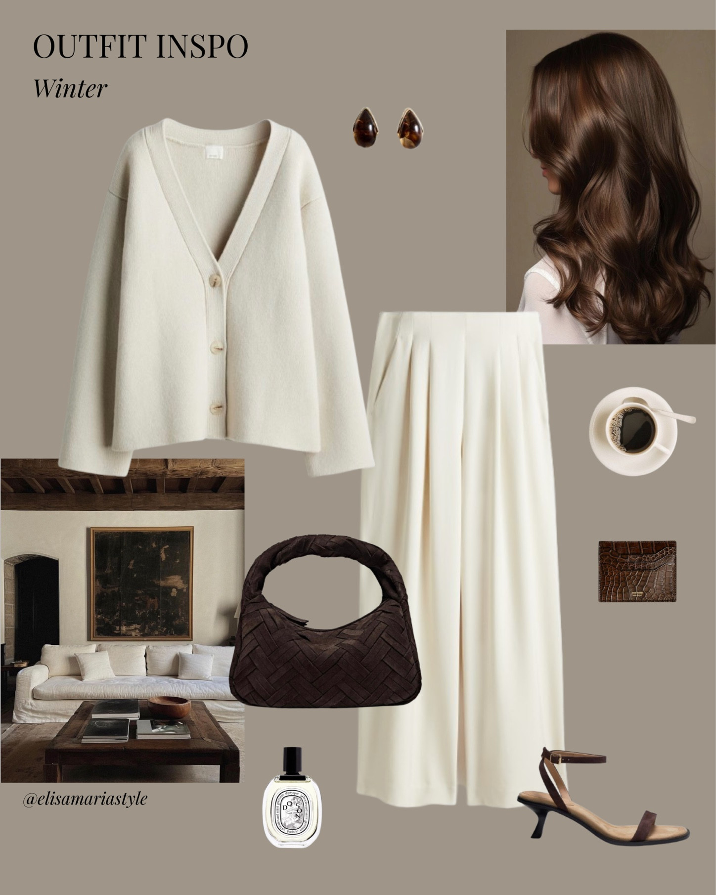 Cardigan, white trousers and suede bag outfit idea 🤎

#LTKwinter #LTKbag #LTKshoes