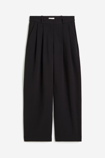 Tailored jersey trousers - Black - Ladies | H&M GB | H&M (UK, MY, IN, SG, PH, TW, HK)
