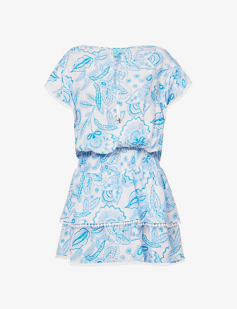 Keri paisley-print stretch-woven mini dress | Selfridges