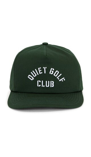 Quiet Golf Stencil 5Panel Hat in Green. | Revolve Clothing (Global)