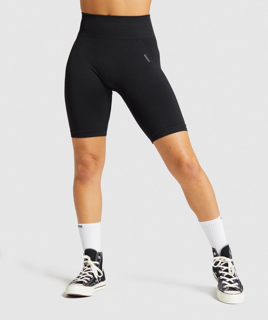 Gymshark Flex Cycling Shorts - Black/Charcoal | Gymshark (Global)