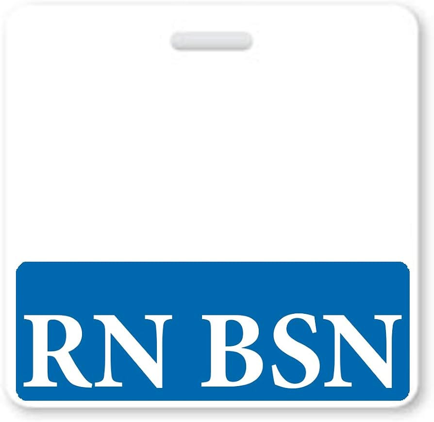 RN BSN Badge Buddy - Horizontal - Heavy Duty Spill Proof & Tear Resistant Cards - 2 Sided - Quick... | Amazon (US)