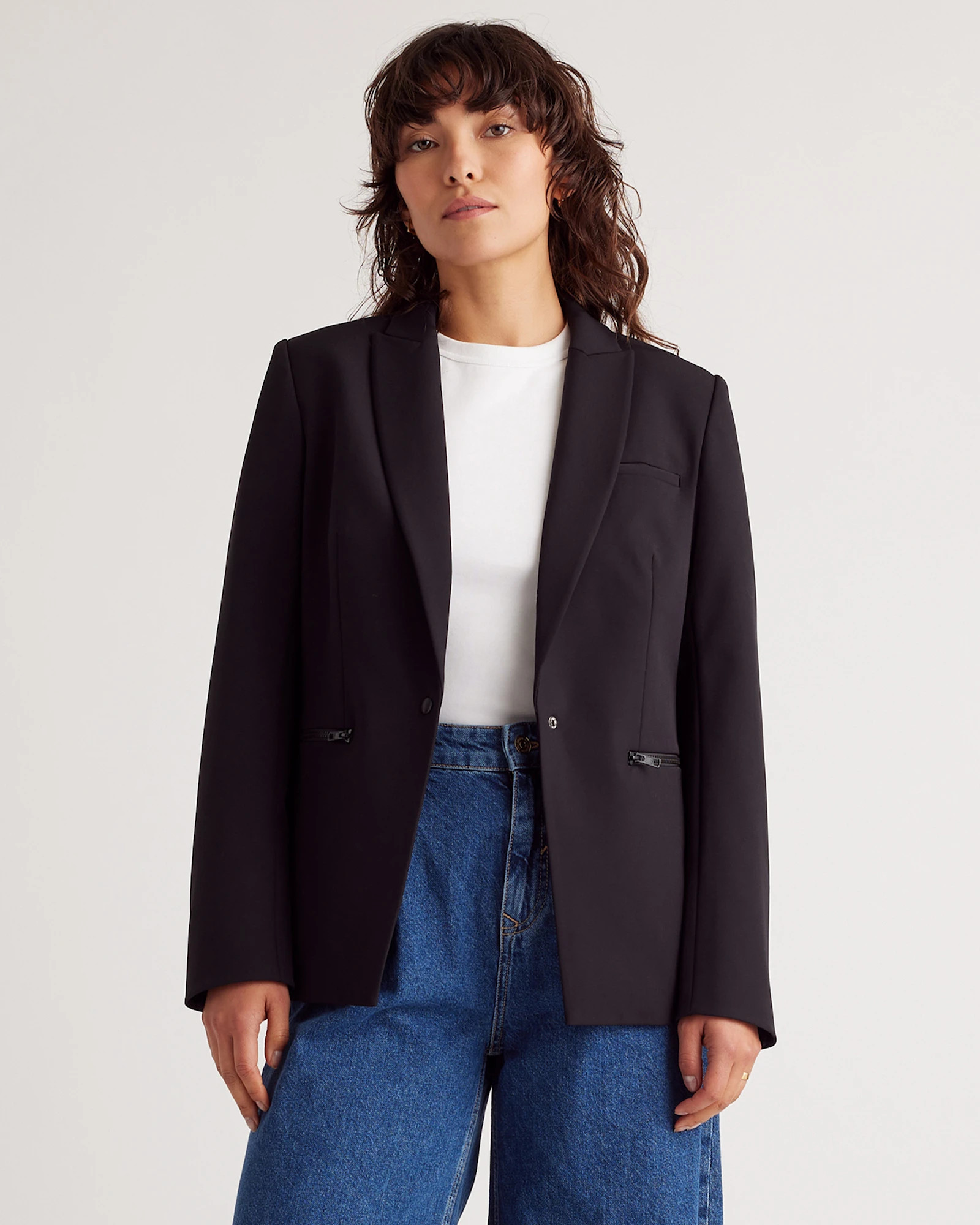 Scuba Single Breasted Convertible Blazer | Quince