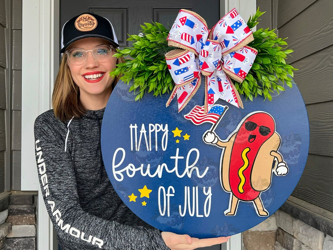 Fourth of July Front Door Decor American Flag Happy 4th of July Fourth of July Decor 4th of July ... | Etsy (US)