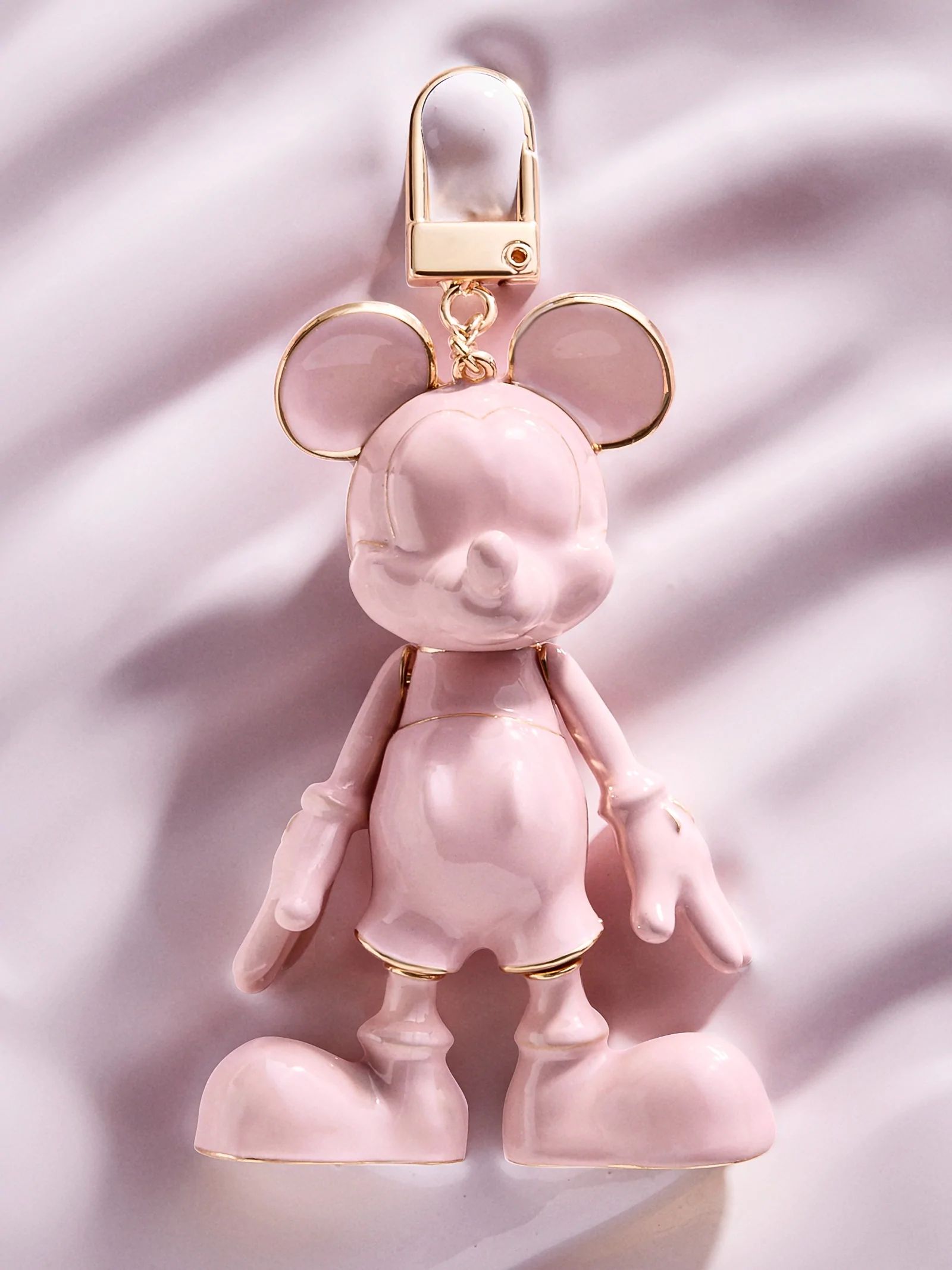Mickey Mouse Disney Bag Charm: Pink Enamel | BaubleBar (US)