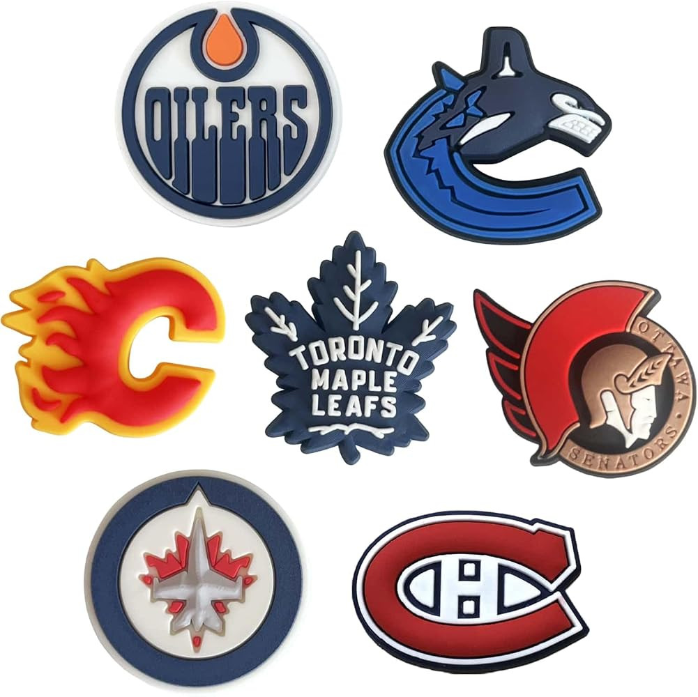 7 Pcs Hockey Team Shoe Charms, Ice Hockey Teams Shoe Decoration Accessories for Boys Girls Teens ... | Amazon (CA)