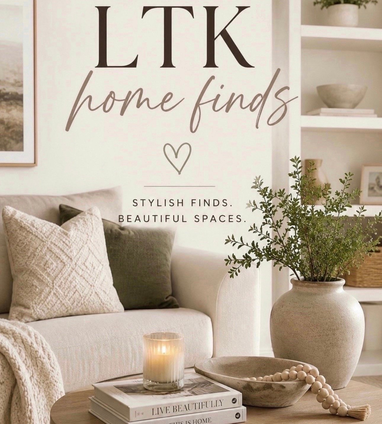 Neutral home finds that make your space feel cozy, clean, and elevated 🤍✨ From affordable decor to everyday essentials, these are the pieces currently making our house feel more like home.

#LTKHome #LTKSaleAlert
