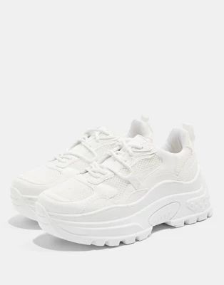 Topshop chunky trainers in white | ASOS (Global)