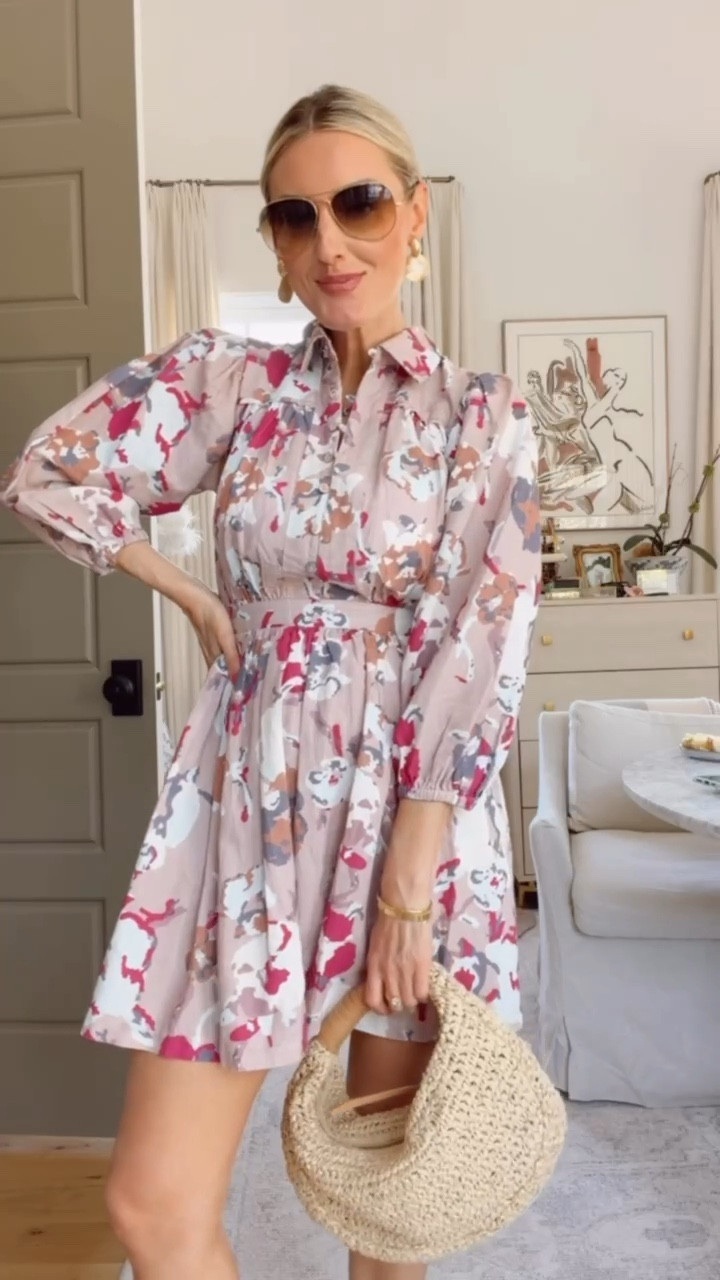 The perfect dress for grabbing brunch with friends, a date night, etc.! Wearing XS.

Loverly Grey, Cleobella, pink floral mini dress, spring dress, spring fashion, spring outfit ideas 

#LTKootd #LTKSeasonal