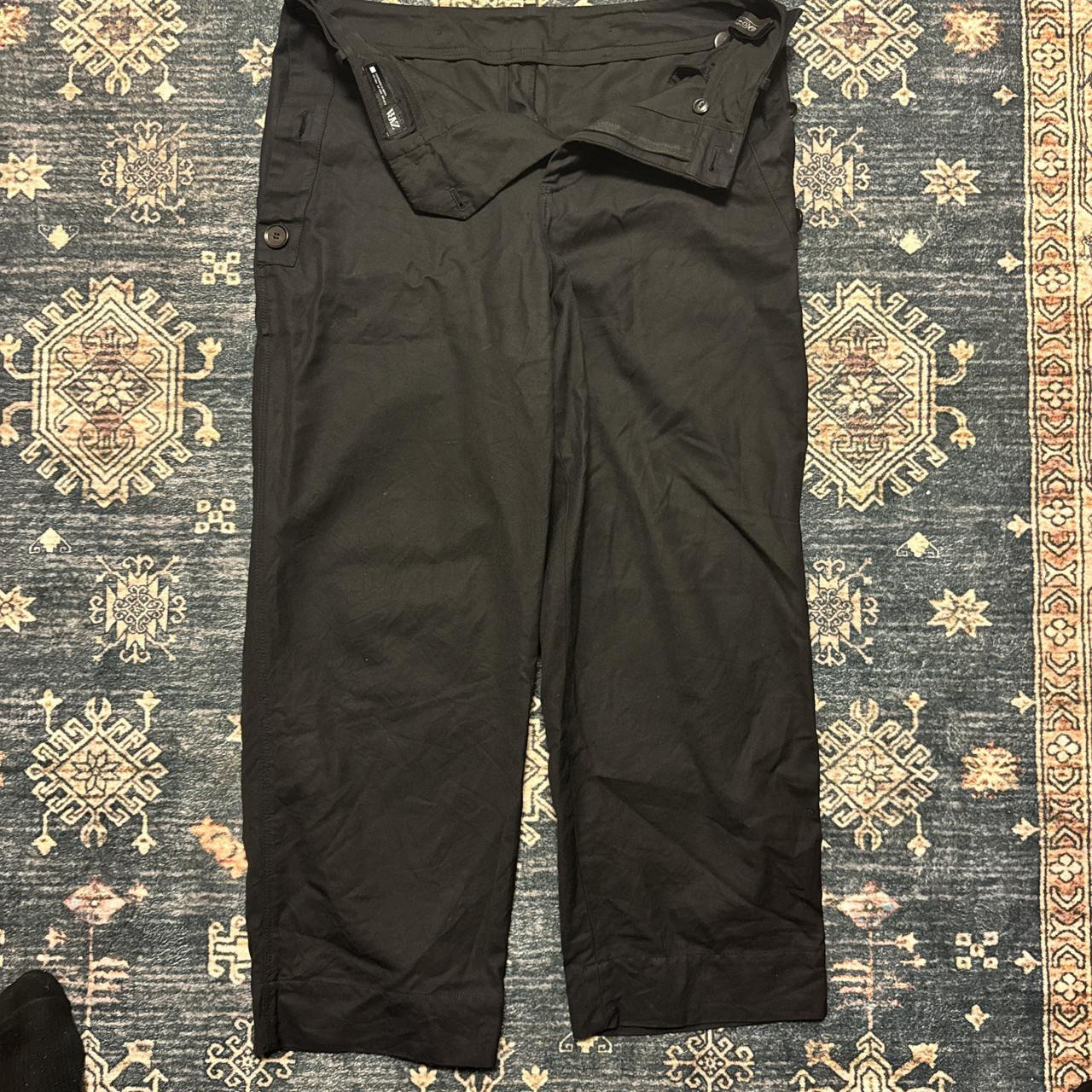 Zara Women's Cargo Pants - Black/Grey - 31 | Depop US
