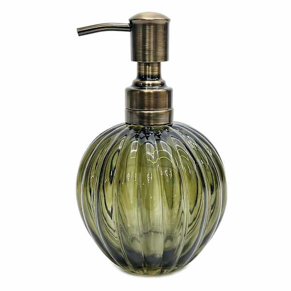 Fall Ambrosia Green Soap Dispenser, 7" | At Home