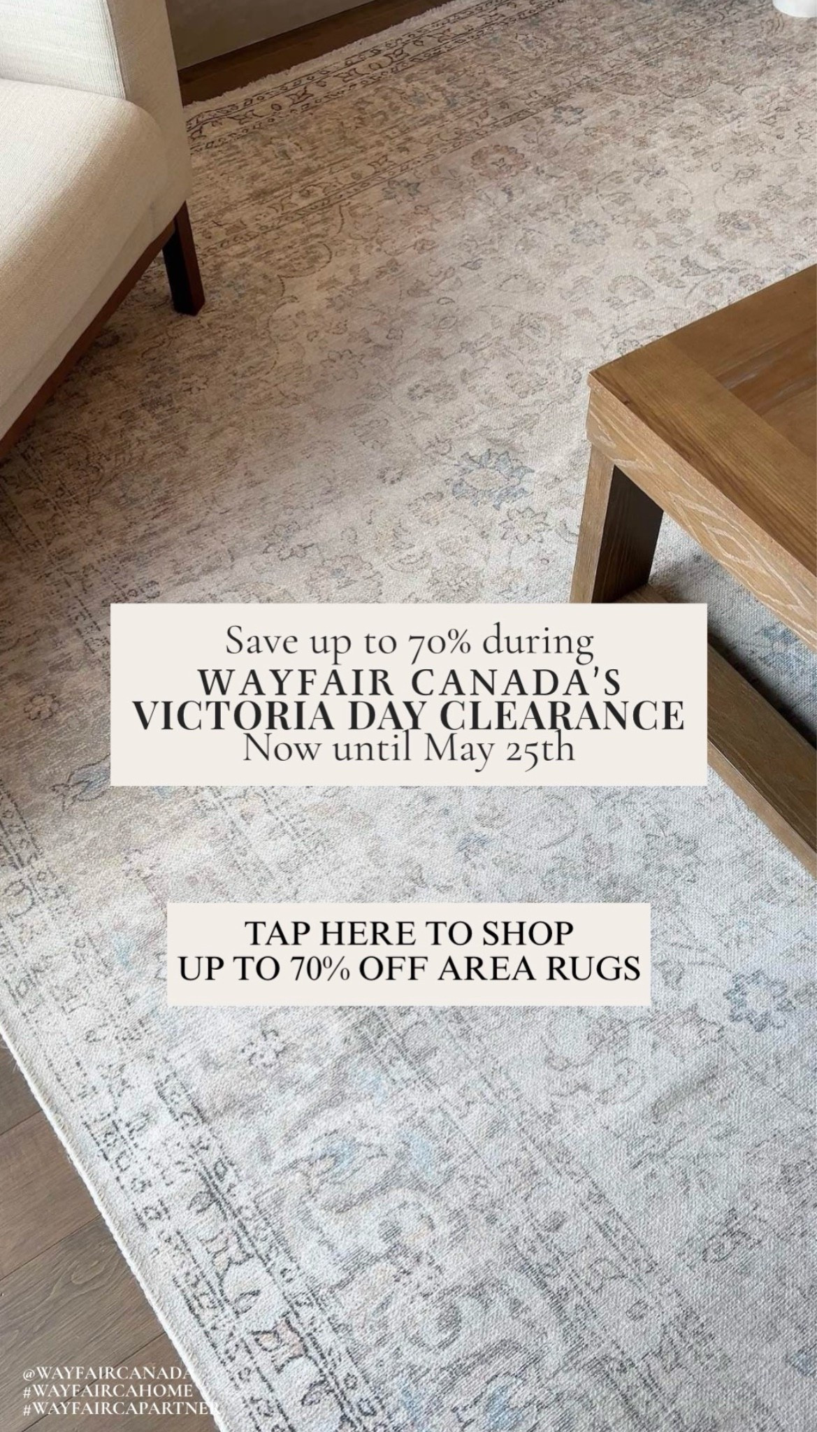Save up to 70% area rugs during @wayfaircanada’s Victoria Day Clearance, now through May 25th!!

#wayfaircahome #wayfaircapartner
#arearugs

#LTKcanada #LTKhome #LTKsale