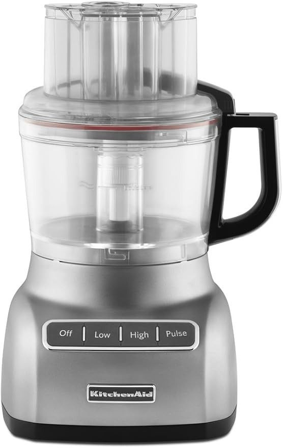KitchenAid RKFP0922CU Food Processor with ExactSlice System 9-Cup, Contour Silver, (Renewed) | Amazon (US)