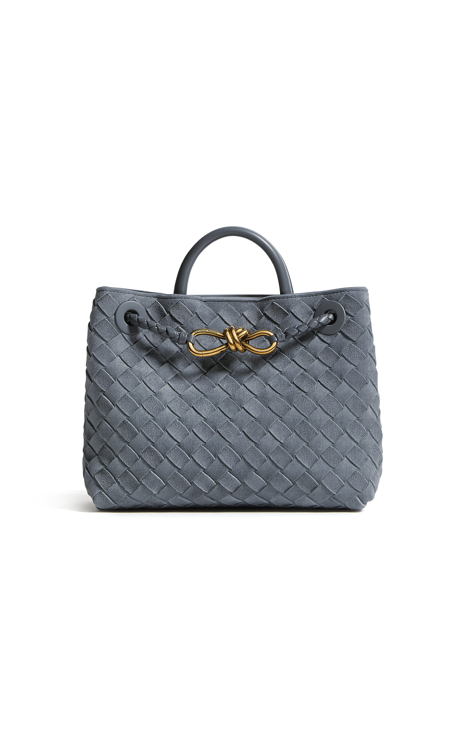 Bottega Veneta Small Andiamo Intrecciato Suede Bag - Moda Operandi | Moda Operandi (Global)