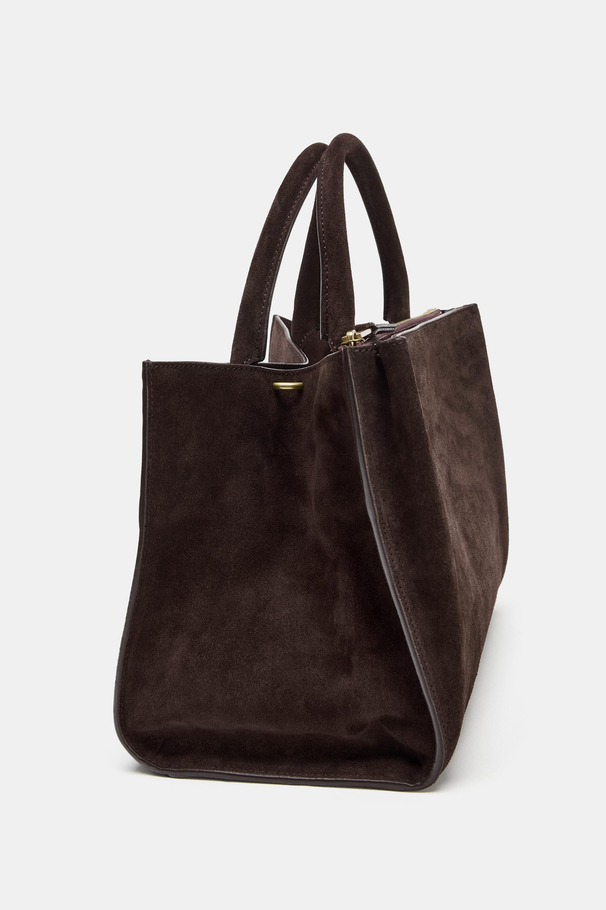 LEATHER CITY BAG | Zara US