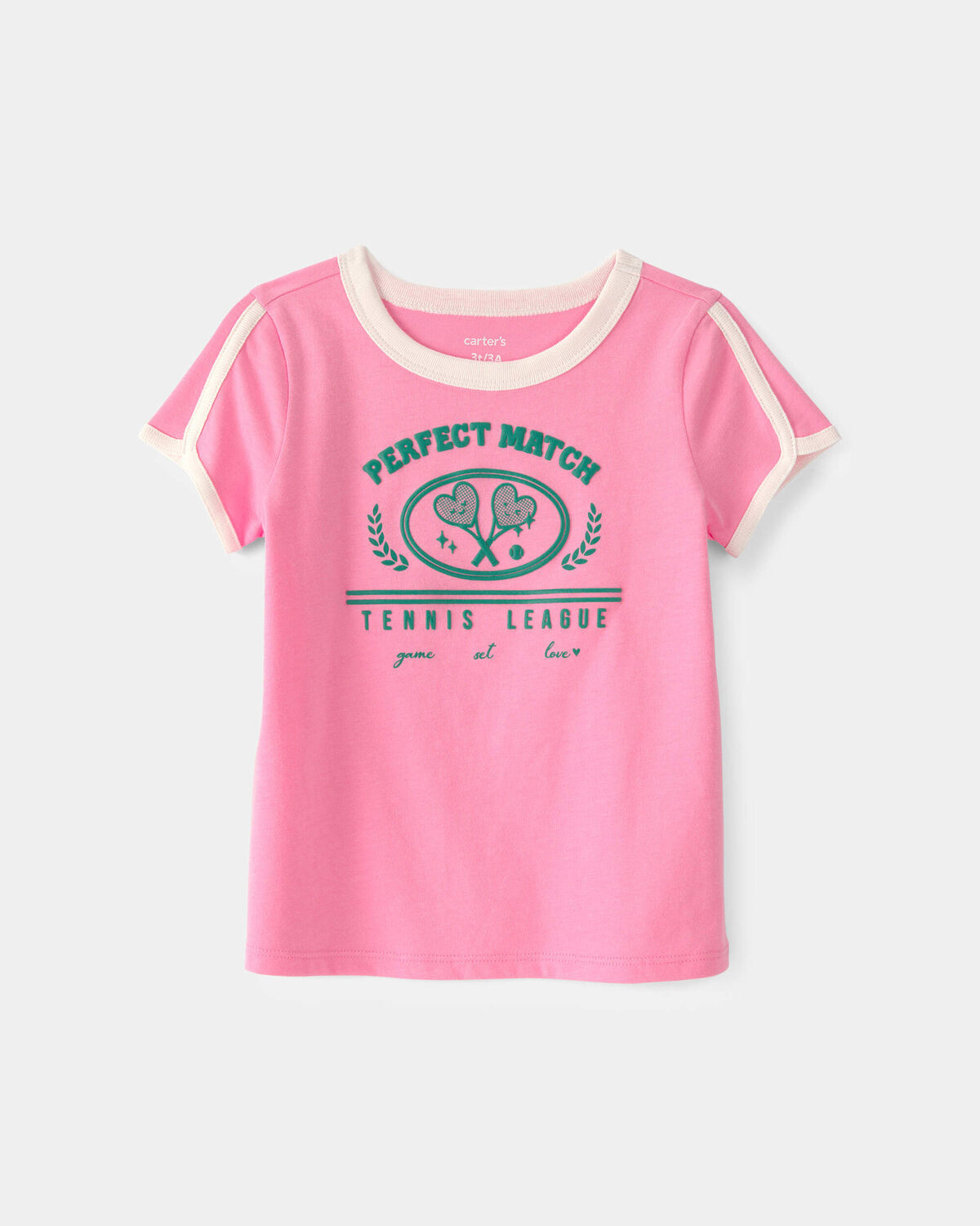 Toddler Girl 'Perfect Match' Top - Pink | Carter's Inc