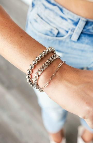 Simply Me Chain and Ball Bracelet- 2 colors | Apricot Lane Boutique