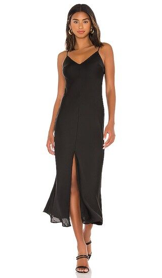 Free People Smoke & Mirrors Maxi Slip Dress in Black. - size M (also in L, S, XS) | Revolve Clothing (Global)