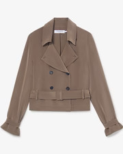 Scotte Jacket - Silk :: Deep Khaki | MM LaFleur