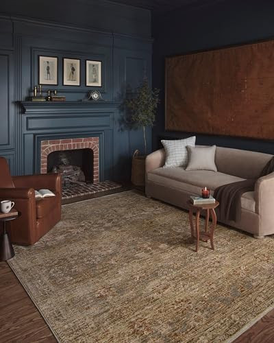 Loloi Magnolia Home by Joanna Gaines Junie Collection JUE-03 Spice/Multi 9'-6" x 13', .38" Pile H... | Amazon (US)