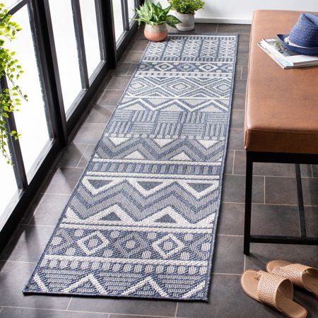 Safavieh Bermuda Kieron Geometric Outdoor Area Rug or Runner | Walmart (US)